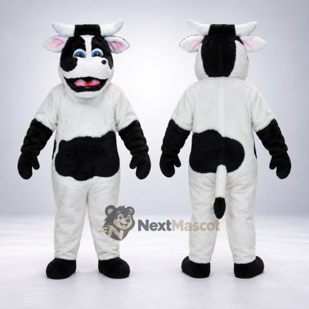 Cow Mascot Costume - Spotted for Campus Parades Cow Mascot Costume - Spotted for Campus Parades