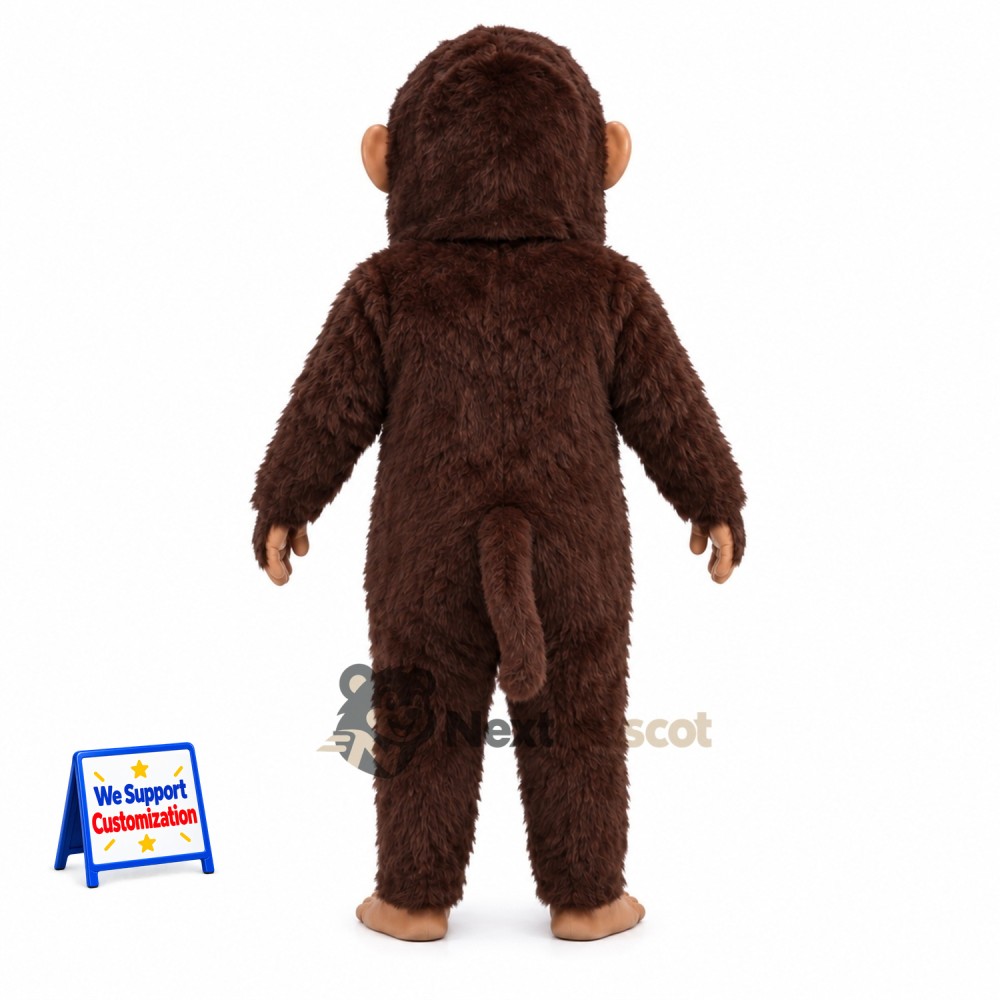 Monkey Mascot Costume - Brown for Fairs Monkey Mascot Costume - Brown for Fairs