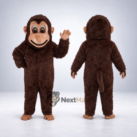 Monkey Mascot Costume - Brown for Fairs Monkey Mascot Costume - Brown for Fairs