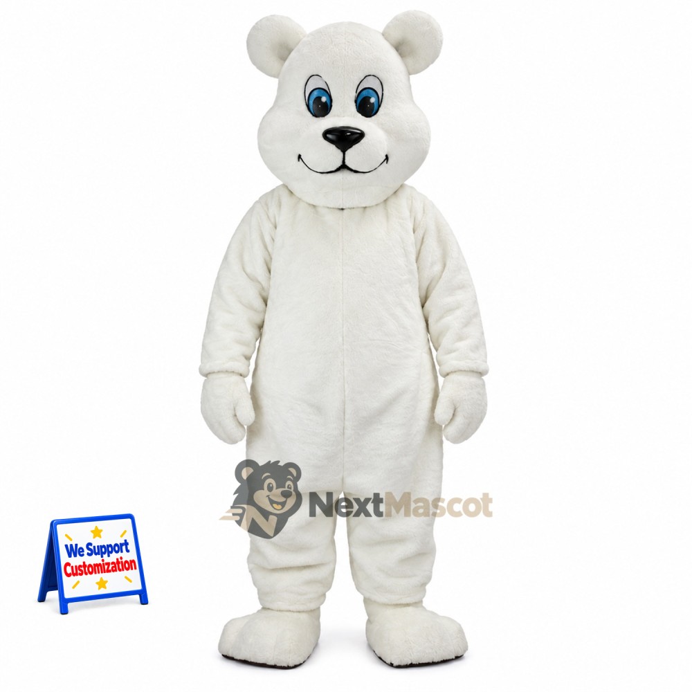 Bear Mascot Costume - White for Spring Events Bear Mascot Costume - White for Spring Events