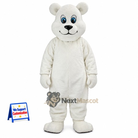 Bear Mascot Costume - White for Spring Events Bear Mascot Costume - White for Spring Events