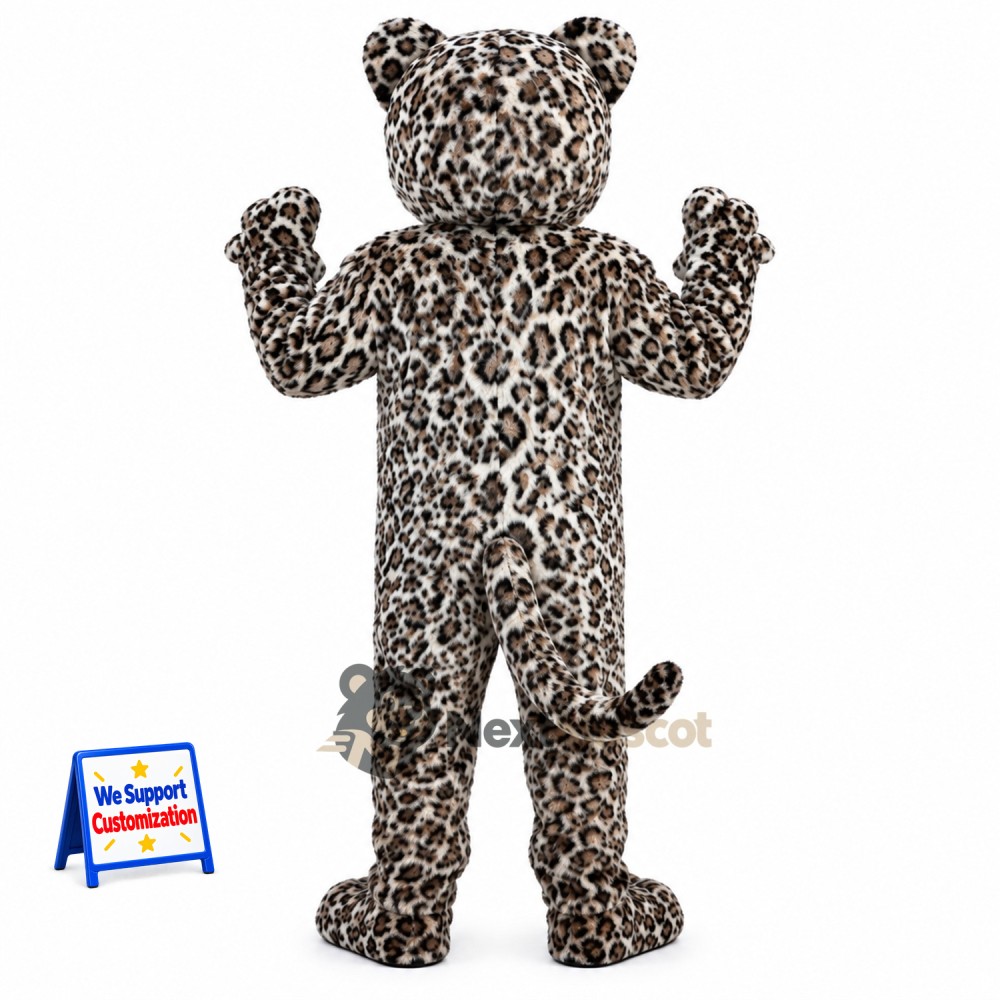 Leopard Mascot Costume - Spotted for Family Festivals Leopard Mascot Costume - Spotted for Family Festivals