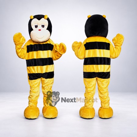 Bee Mascot Costume - Yellow, White Face Bee Mascot Costume - Yellow, White Face