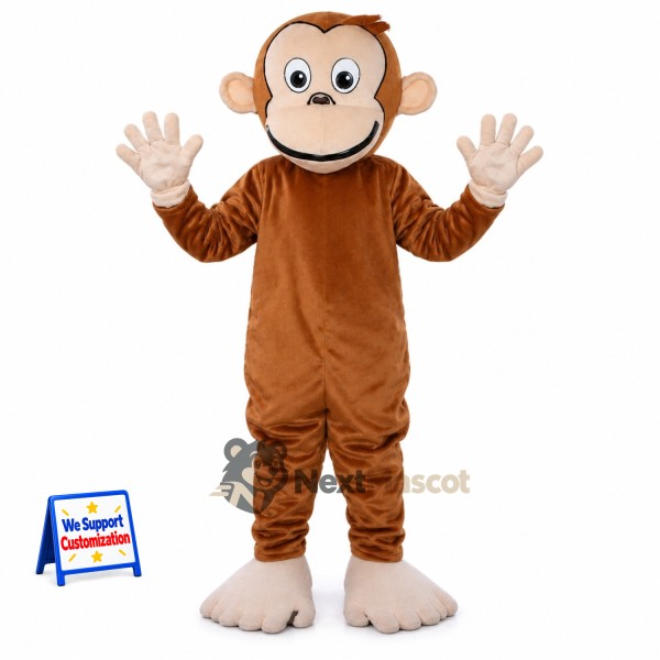 Monkey Mascot Costume - Brown for Celebrations