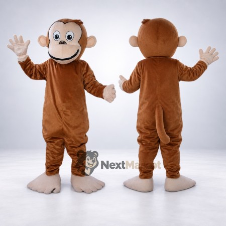 Monkey Mascot Costume - Brown for Celebrations Monkey Mascot Costume - Brown for Celebrations