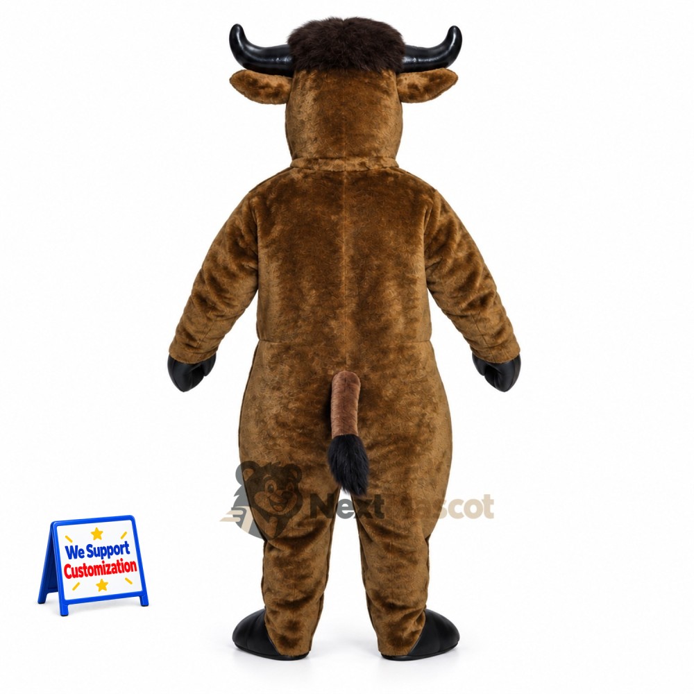 Bull Mascot Costume - Brown for School Fairs