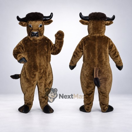 Bull Mascot Costume - Brown for School Fairs