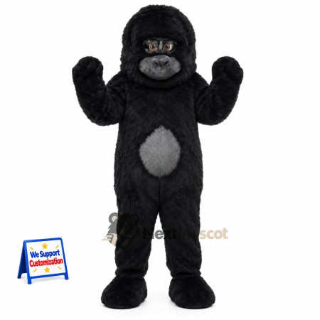 Gorilla Mascot Costume - Black for Street Fairs Gorilla Mascot Costume - Black for Street Fairs