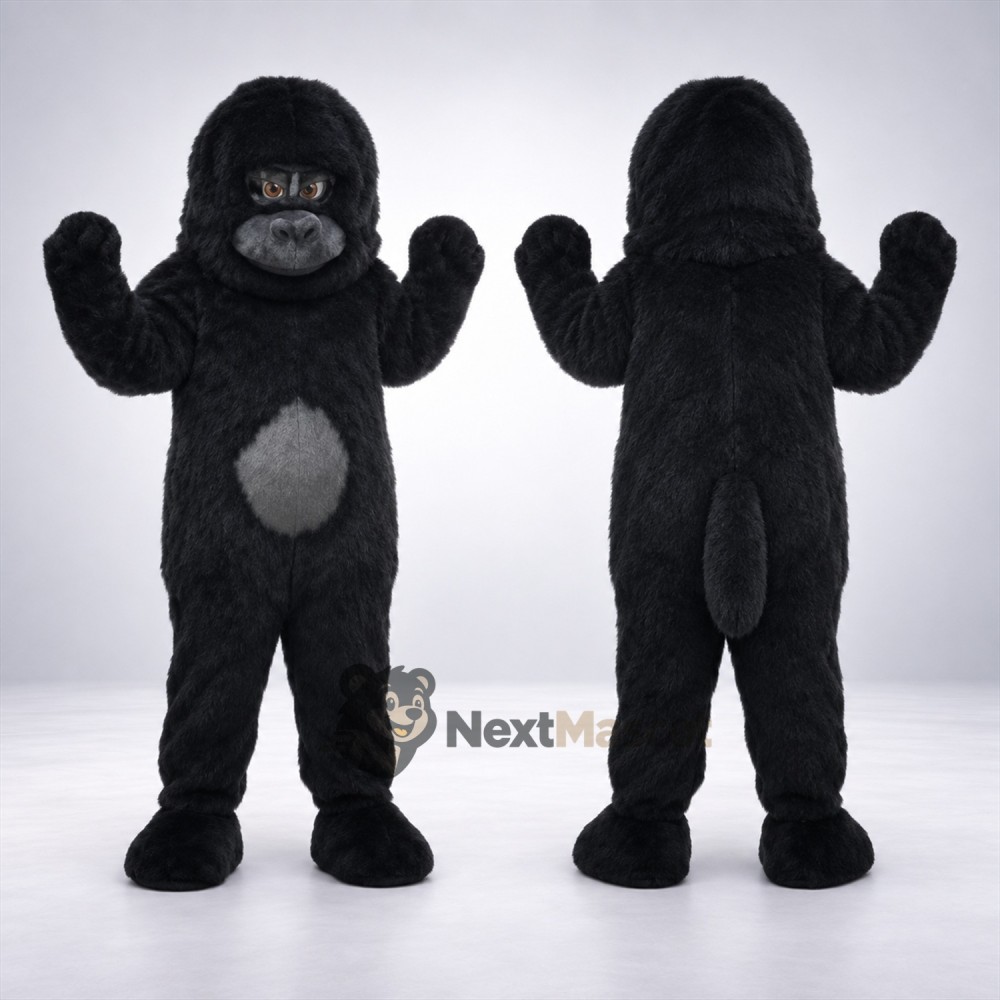 Gorilla Mascot Costume - Black for Street Fairs Gorilla Mascot Costume - Black for Street Fairs