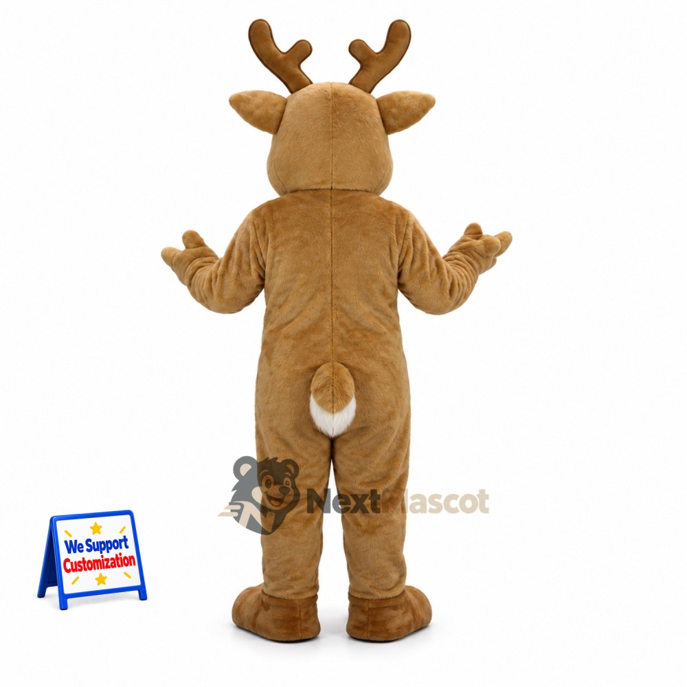 Deer Mascot Costume - Brown for Family Festivals Deer Mascot Costume - Brown for Family Festivals