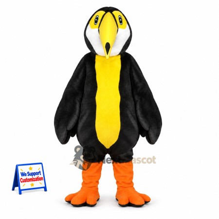 Toucan Mascot Costume - Black for Parades Toucan Mascot Costume - Black for Parades