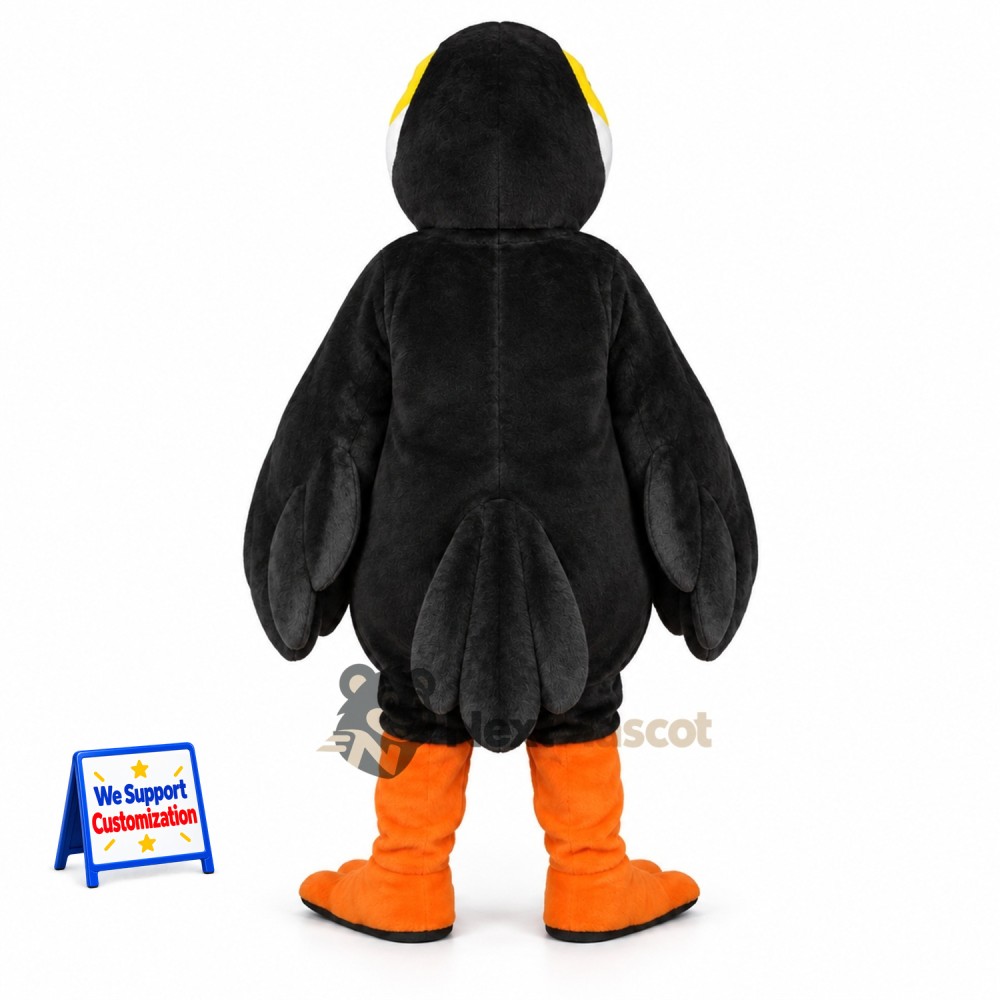 Toucan Mascot Costume - Black for Parades Toucan Mascot Costume - Black for Parades
