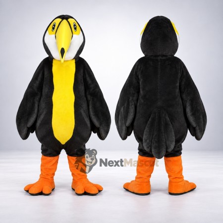 Toucan Mascot Costume - Black for Parades Toucan Mascot Costume - Black for Parades