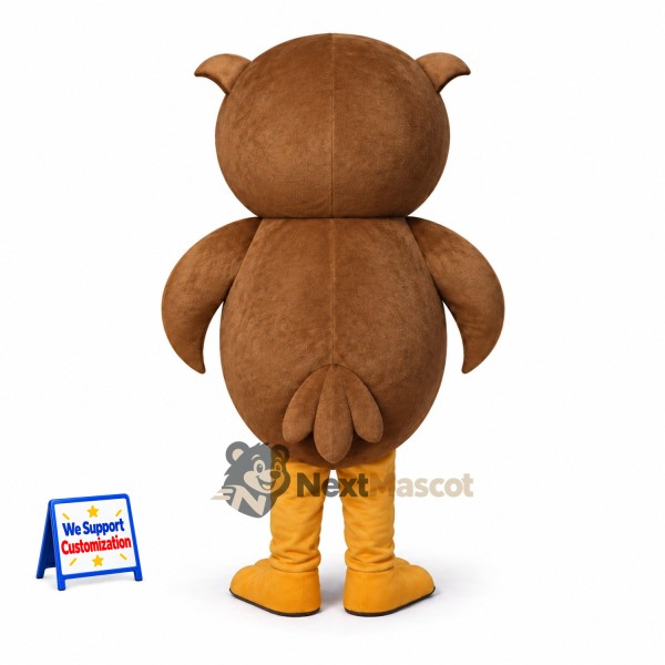 Owl Mascot Costume - Brown for Fairs Owl Mascot Costume - Brown for Fairs