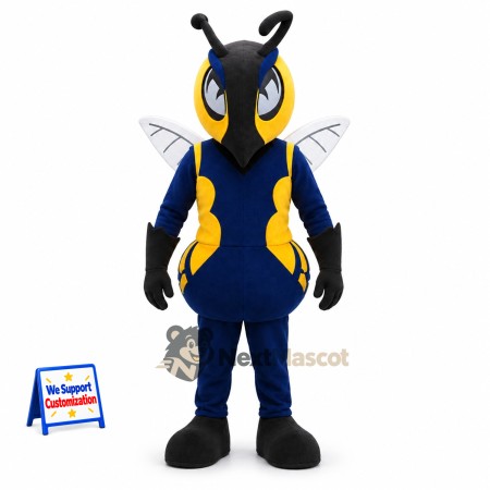 Wasp Mascot Costume - Blue and Yellow Wasp Mascot Costume - Blue and Yellow