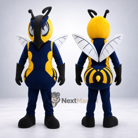 Wasp Mascot Costume - Blue and Yellow Wasp Mascot Costume - Blue and Yellow