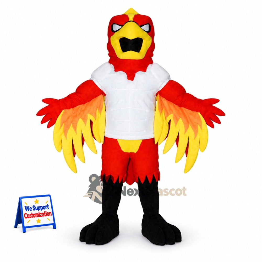 Phoenix Mascot Costume - Red Phoenix Mascot Costume - Red