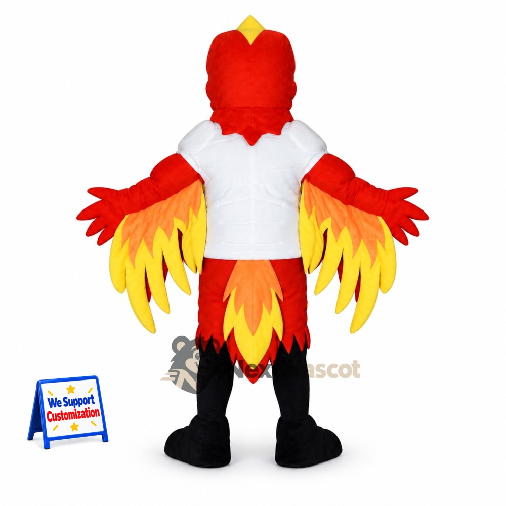 Phoenix Mascot Costume - Red Phoenix Mascot Costume - Red
