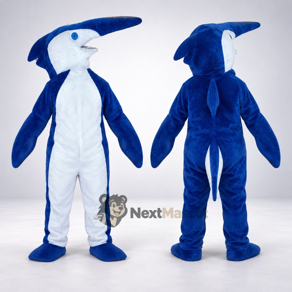Marlin Mascot Costume - Blue Marlin Mascot Costume - Blue