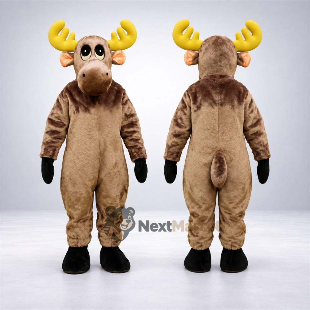 Moose Mascot Costume - Brown for Charity Walks