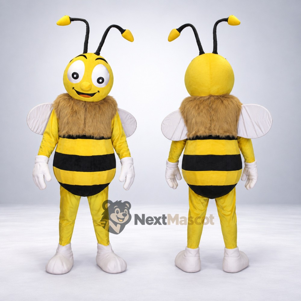 Bee Mascot Costume - Yellow, White Shoes for Garden Events Bee Mascot Costume - Yellow, White Shoes for Garden Events