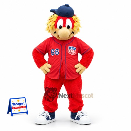 Lion Mascot Costume - Red Tracksuit Lion Mascot Costume - Red Tracksuit