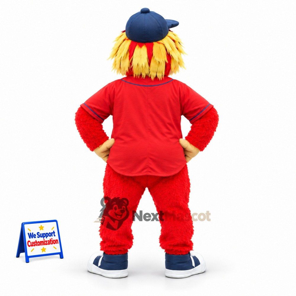 Lion Mascot Costume - Red Tracksuit Lion Mascot Costume - Red Tracksuit