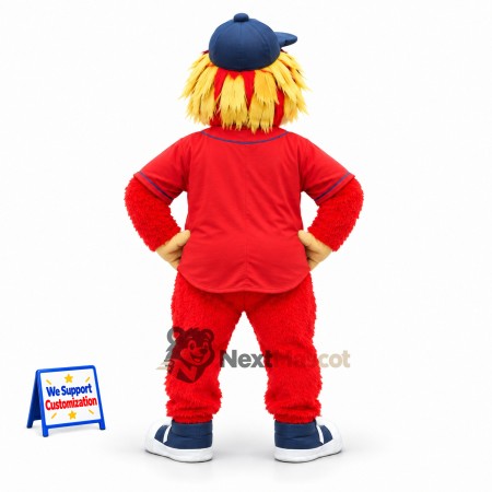 Lion Mascot Costume - Red Tracksuit Lion Mascot Costume - Red Tracksuit