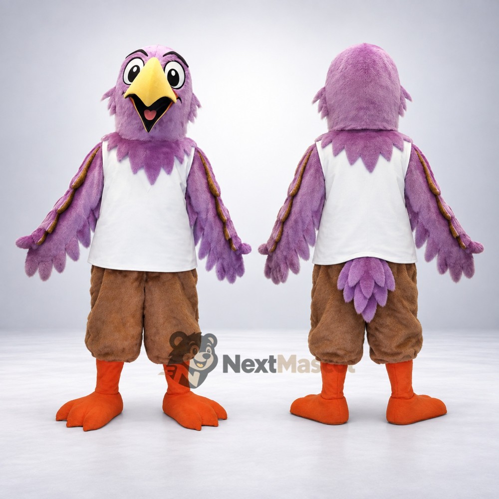 Bird Mascot Costume - Purple Bird Mascot Costume - Purple
