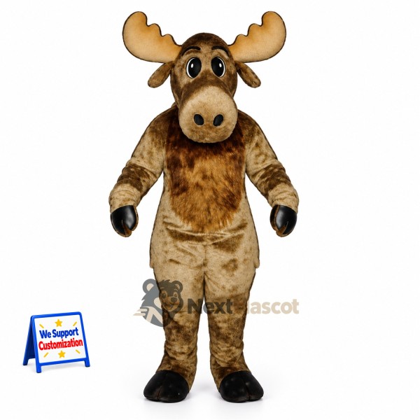 Moose Mascot Costume - Brown for Fun Runs