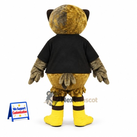 Owl Mascot Costume - Black Shirt Owl Mascot Costume - Black Shirt