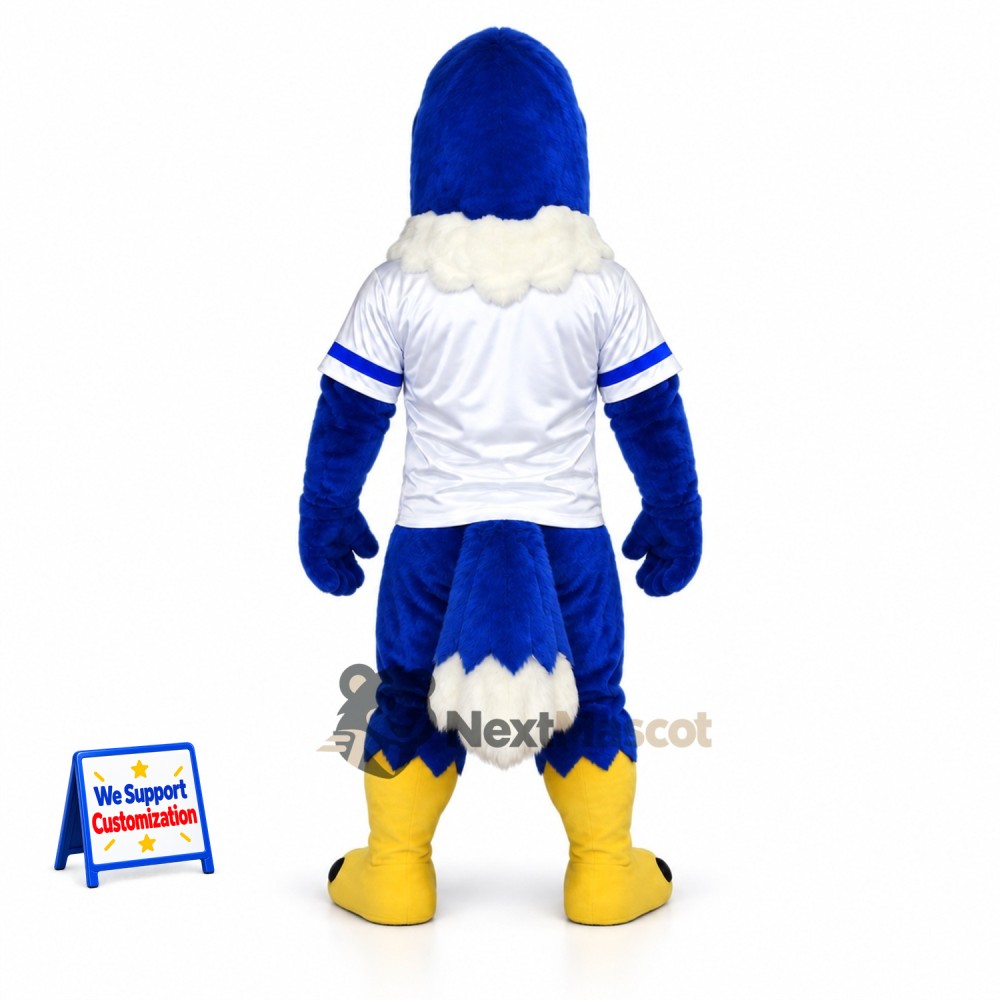 Eagle Mascot Costume - Blue, White Shirt for Pep Rallies Eagle Mascot Costume - Blue, White Shirt for Pep Rallies