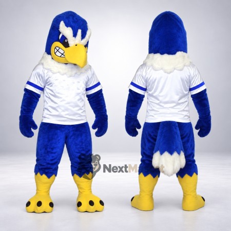 Eagle Mascot Costume - Blue, White Shirt for Pep Rallies Eagle Mascot Costume - Blue, White Shirt for Pep Rallies