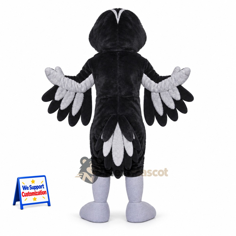 Bird Mascot Costume - Black for Photo Events