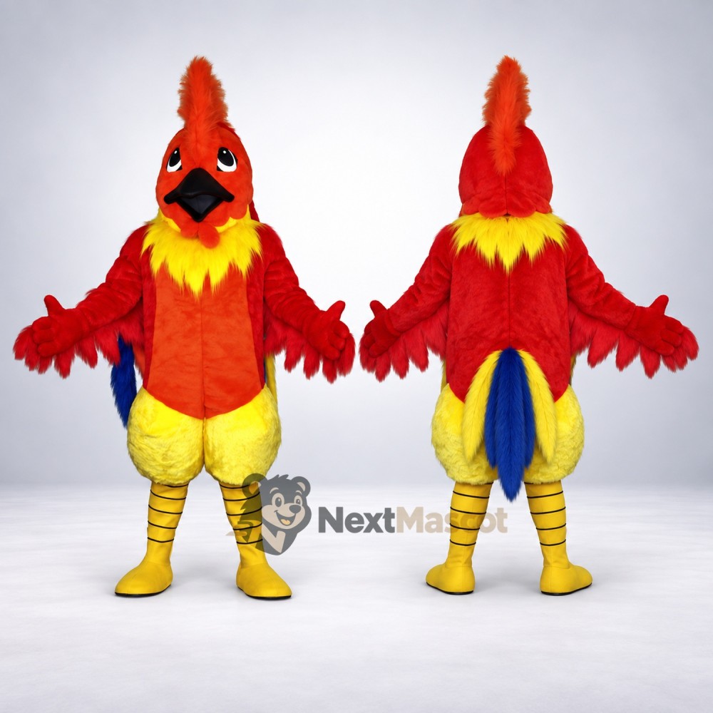 Cardinal Mascot Costume - Red for Fairs Cardinal Mascot Costume - Red for Fairs