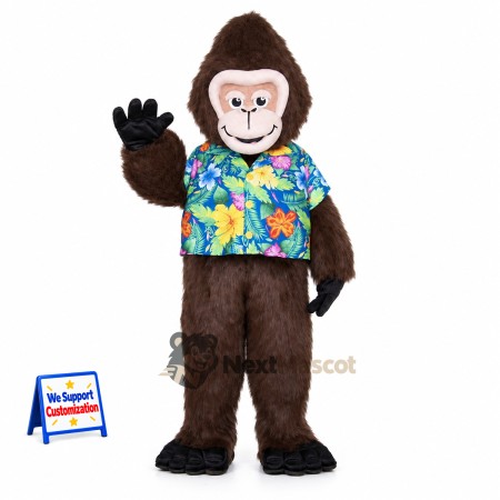 Gorilla Mascot Costume - Hawaiian Shirt Gorilla Mascot Costume - Hawaiian Shirt