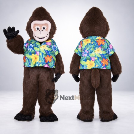 Gorilla Mascot Costume - Hawaiian Shirt Gorilla Mascot Costume - Hawaiian Shirt