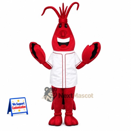 Lobster Mascot Costume - White Vest Lobster Mascot Costume - White Vest