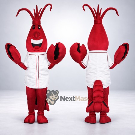 Lobster Mascot Costume - White Vest Lobster Mascot Costume - White Vest