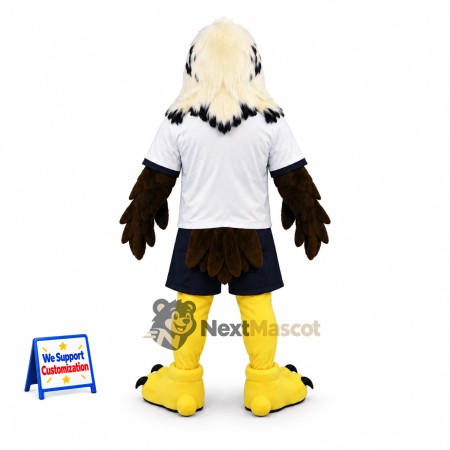 Bald Eagle Mascot Costume - White Shirt for School Events Bald Eagle Mascot Costume - White Shirt for School Events