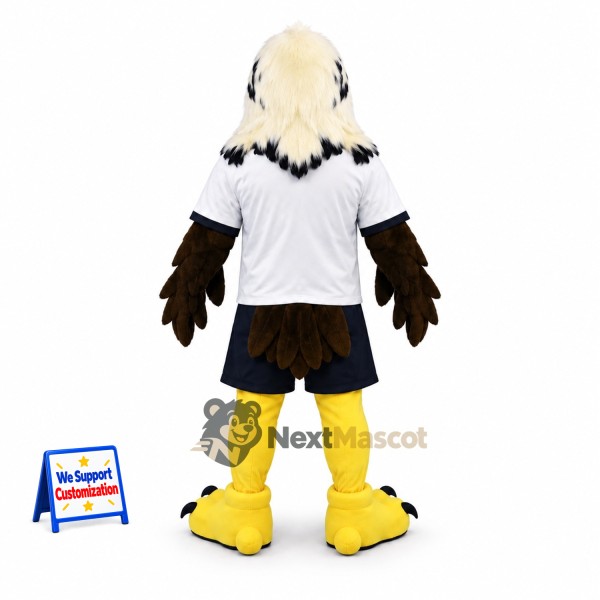 Bald Eagle Mascot Costume - White Shirt for School Events Bald Eagle Mascot Costume - White Shirt for School Events