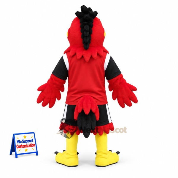 Rooster Mascot Costume - Red, Red Shirt Rooster Mascot Costume - Red, Red Shirt