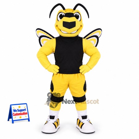 Bee Mascot Costume - Muscular for Flower Festivals