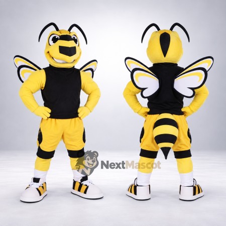 Bee Mascot Costume - Muscular for Flower Festivals