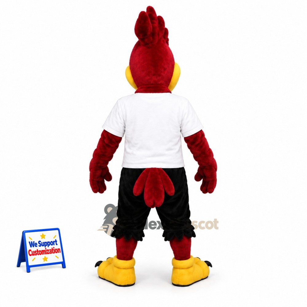 Rooster Mascot Costume - White Shirt for Parades Rooster Mascot Costume - White Shirt for Parades