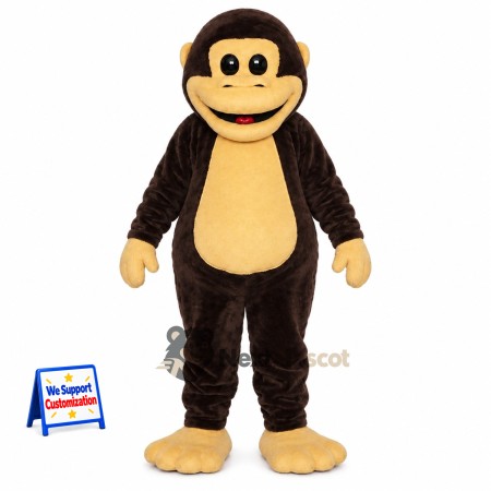 Monkey Mascot Costume - Brown for Fan Events Monkey Mascot Costume - Brown for Fan Events