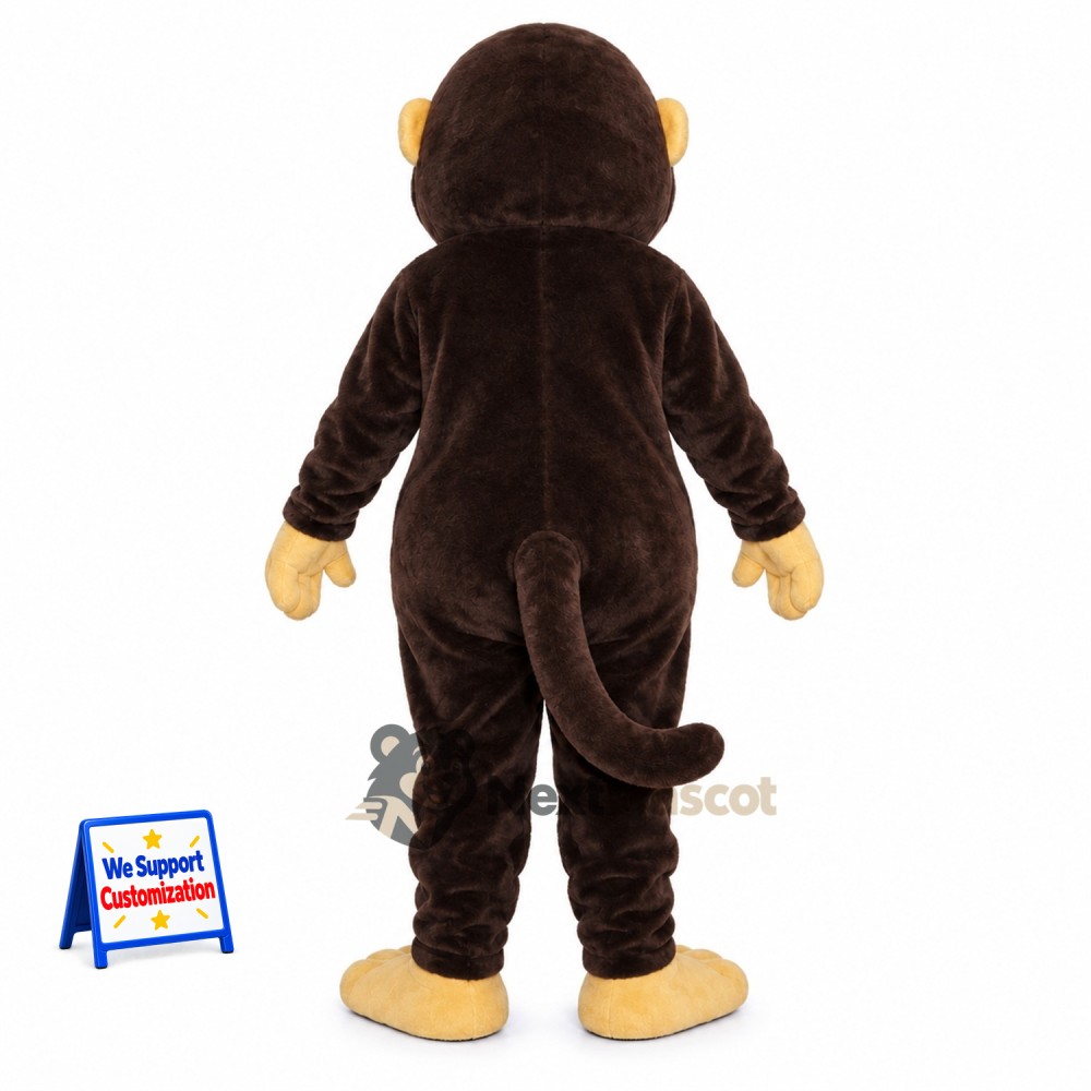 Monkey Mascot Costume - Brown for Fan Events Monkey Mascot Costume - Brown for Fan Events