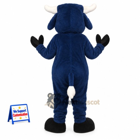 Bull Mascot Costume - Blue for School Events Bull Mascot Costume - Blue for School Events