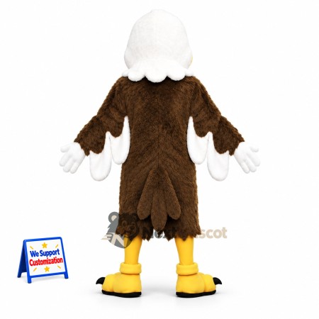 Bald Eagle Mascot Costume - White Gloves Bald Eagle Mascot Costume - White Gloves