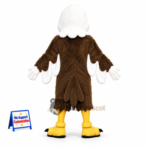 Bald Eagle Mascot Costume - White Gloves Bald Eagle Mascot Costume - White Gloves